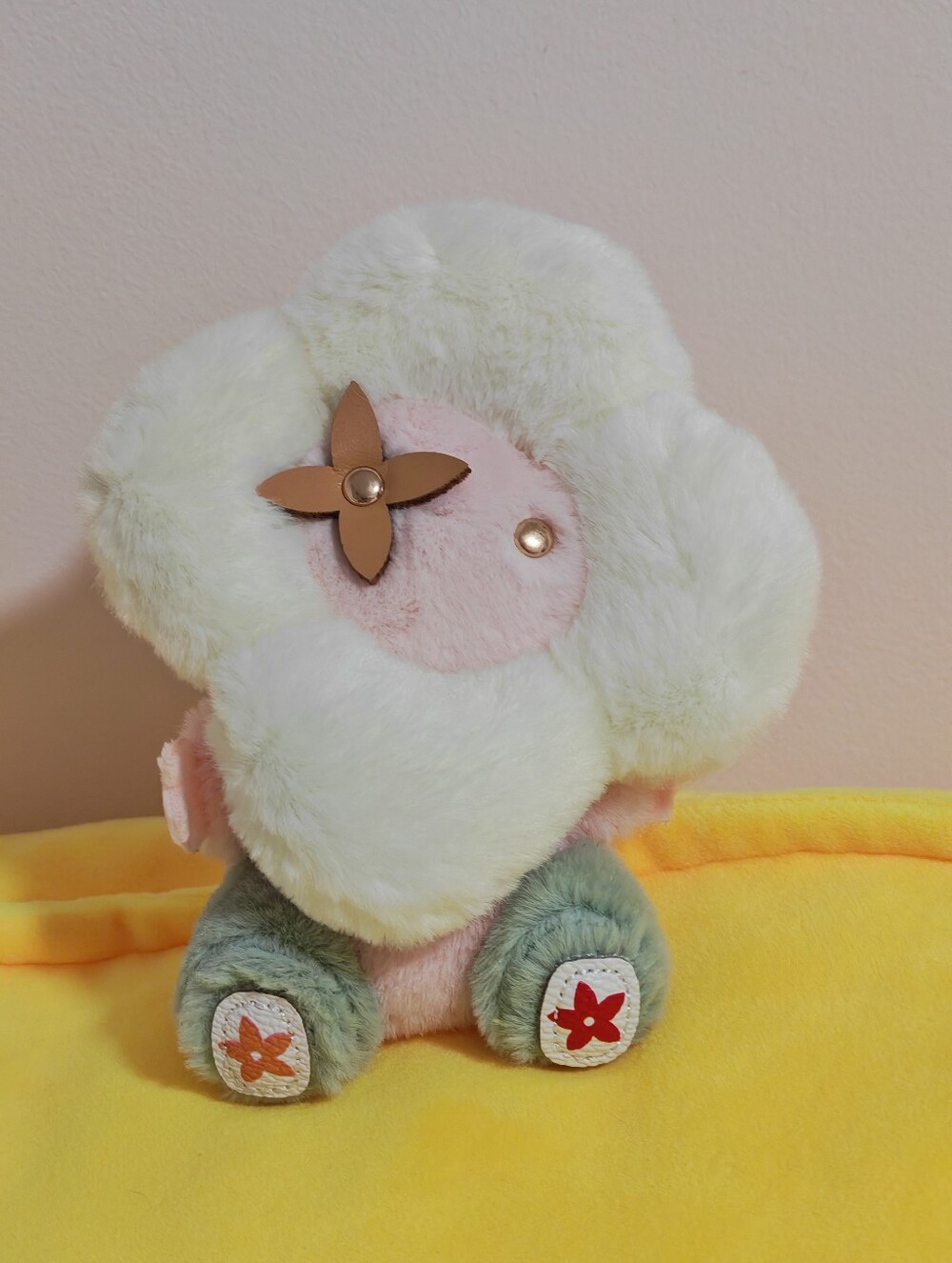 Plush Flower Character Soft Keychain Bag  Charm